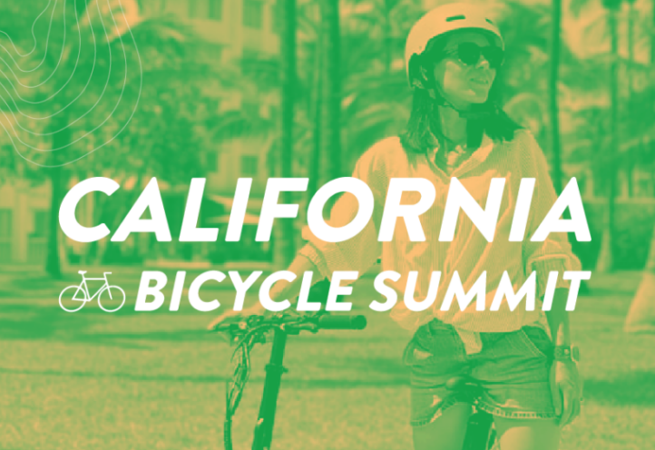 The logo for the California Bike Summit, to be held in Sacramento on