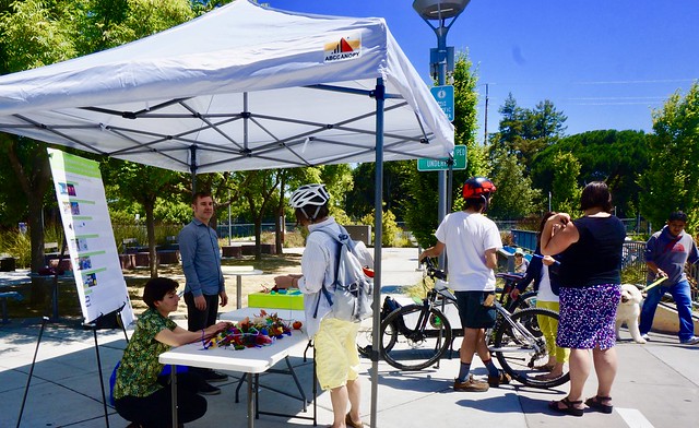 A pop-up model by John Kamp and James Rojas that allowed people to redesign the California Avenue Bike/Ped underpass in Palo Alto, California.